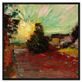 Gerahmter Kunstdruck Sonnenuntergang auf Korsika, 1898