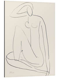 Alubild Sitzende Frauenfigur, 1952