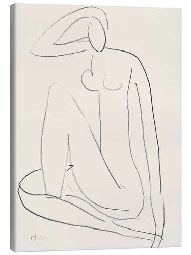 Leinwandbild Sitzende Frauenfigur, 1952