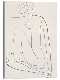 Leinwandbild Sitzende Frauenfigur, 1952