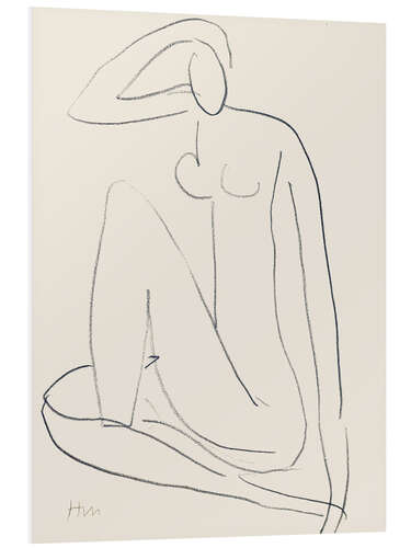 Quadro em PVC Seated Female Figure, 1952