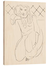 Wood print Veiled Oriental Woman Kneeling, 1929 - Henri Matisse