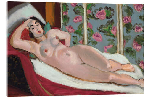 Obraz na szkle akrylowym Naked on a Chaise Longue, 1923