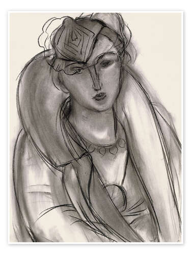 Plakat Lydia (Study for Portrait in Blue Jacket), 1935