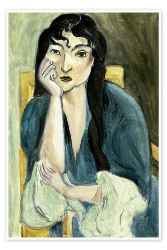 Plakat Meditation (Portrait of Lorette), 1916