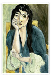 Obraz Meditation (Portrait of Lorette), 1916 - Henri Matisse