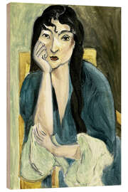 Wood print Meditation (Portrait of Lorette), 1916 - Henri Matisse
