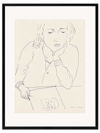 Framed art print Reading Woman