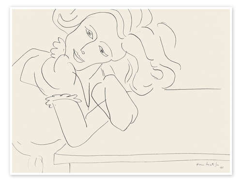 Poster Girl Leaning on Her Elbow, 1941