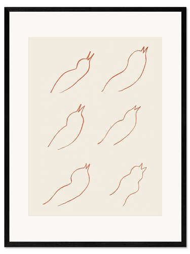 Framed art print Florilège des Amours de Ronsard, 1948