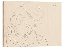 Hout print Head of a Woman, 1946