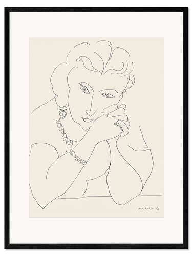 Impresión de arte enmarcada Portrait of a Woman, 1944