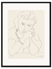 Impresión de arte enmarcada Portrait of a Woman, 1944