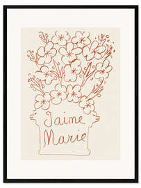Framed art print Florilège des Amours de Ronsard, 1948 VIII