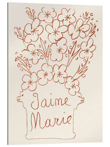 Tableau en plexi-alu Florilège des Amours de Ronsard, 1948 VIII