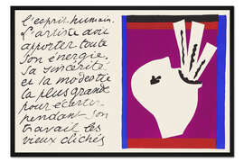 Gerahmter Kunstdruck Schwertschlucker, Jazz, 1947 II