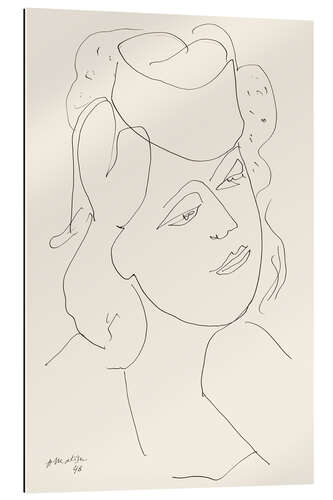 Gallery print Woman with Hat, 1946