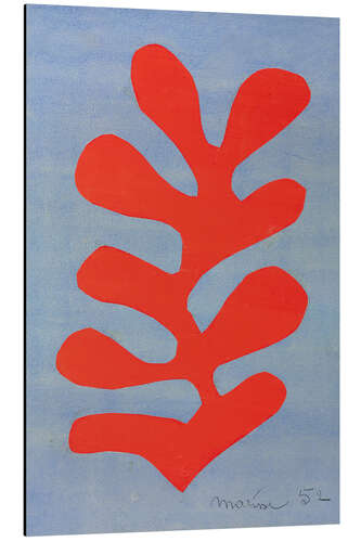 Aluminium print Red Algae on Sky Blue Background, 1952