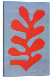 Quadro em tela Red Algae on Sky Blue Background, 1952