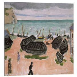 Gallery Print Die Bootshütten in Etretat, 1920