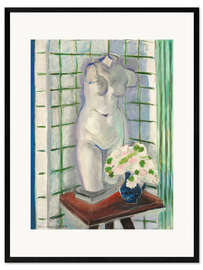 Impression artistique encadrée Antique et oeillets', 1928