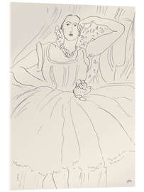 Acrylglasbild Frau im Abendkleid