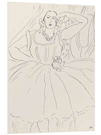 Hartschaumbild Frau im Abendkleid