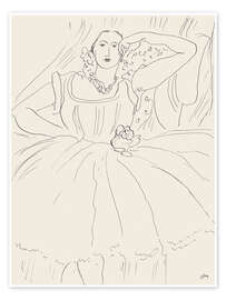 Wall print Woman in evening dress - Henri Matisse