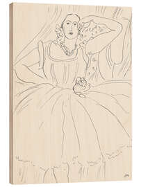 Wood print Woman in evening dress - Henri Matisse
