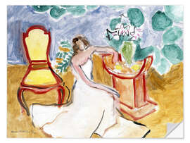 Vinilo para la pared Young Girl in a White Dress, 1941