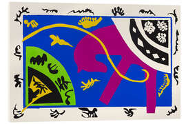 Akrylbillede The Horse, the Riding Student and the Clown, Jazz, 1943 - Henri Matisse