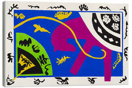 Canvastavla The Horse, the Riding Student and the Clown, Jazz, 1943 - Henri Matisse