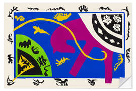 Wandsticker Das Pferd, die Reitschülerin und der Clown, Jazz, 1943