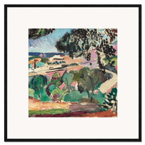 Plakat artystyczny premium w ramie Landscape of Collioure, 1907