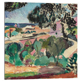 Stampa su plexi-alluminio Landscape of Collioure, 1907