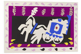 Hartschaumbild Beerdigung von Pierrot, Jazz, 1947