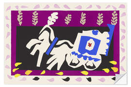 Wandsticker Beerdigung von Pierrot, Jazz, 1947