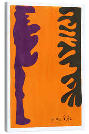 Canvas print Black and Purple Arabesques, 1947 - Henri Matisse