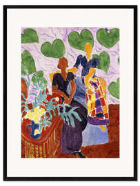 Stampa artistica con cornice Two Women, 1938