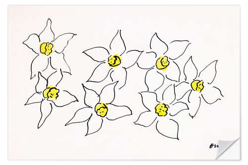 Wall sticker Narcissus, 1945