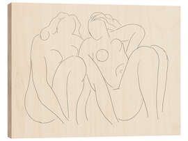 Wood print Poésies, 1932 III