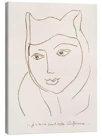 Leinwandbild Seite aus Portuguese Letters, 1946 - Henri Matisse