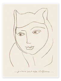 Wall print Page from Portuguese Letters, 1946 - Henri Matisse