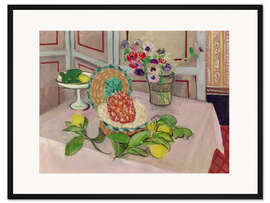 Gerahmter Kunstdruck Ananas und Zitronen, 1925 - Henri Matisse