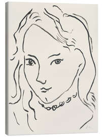 Canvas print Portrait of Marguerite, 1907 - Henri Matisse