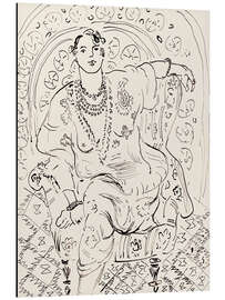 Magnettafel Odaliske mit blumigem Hintergrund, 1926