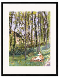 Innrammet kunsttrykk Undergrowth, 1922