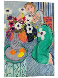Tableau en verre acrylique L'Odalisque, harmonie bleue, 1937