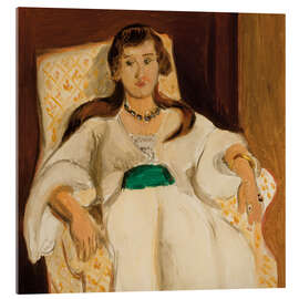 Acrylglasbild Frau im Sessel, 1919