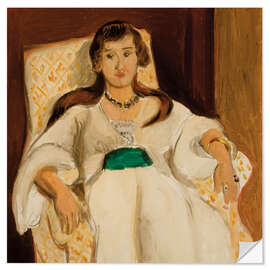 Wandsticker Frau im Sessel, 1919